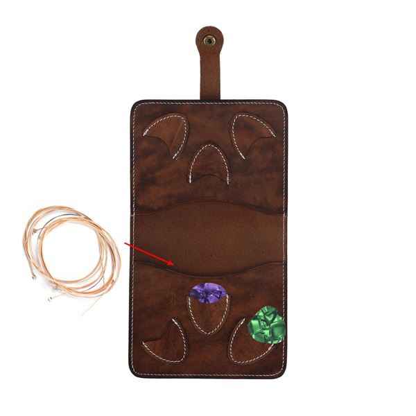 leather guitar pick case