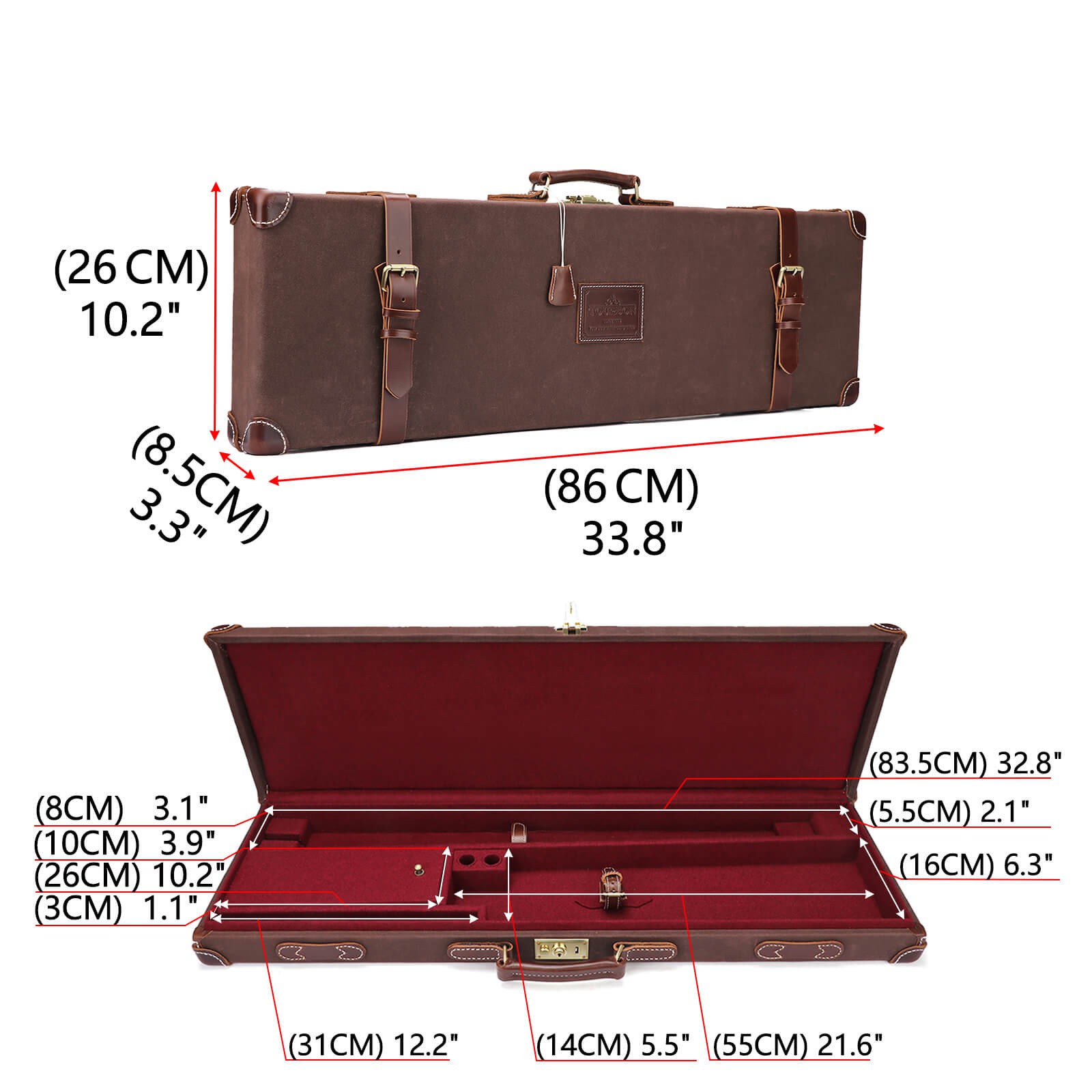 vintage leather gun case vintage leather gun case