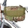 Camo 600D Bicycle Bag Bike Pannier Bag Bicycle Front Tube Frame Bag