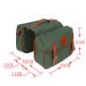 Green Canvas Bicycle Double Pannier Bag