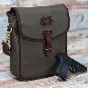 Tourbon Canvas And Leather Crossbody Bag For Mens