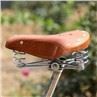 TOURBON Comfortable Leather Bike Bicycle Saddle Seat Cushion Pad for Men Women