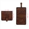 TOURBON Guitar Picks Case Leather Tool Holster Gift Pocket